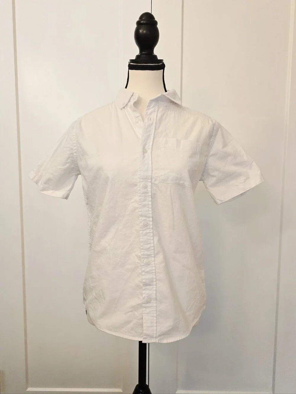 The Children's Place Boy's White Oxford Short-Sleeve Button Down Shirt 16